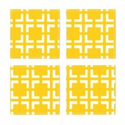 Moroccan Solid Square in Canary Yellow