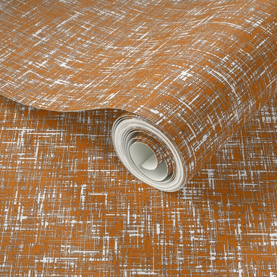 Janet: Burnt orange tweedy linen-weave by Su_G_©SuSchaefer