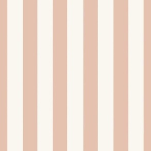 Large Scale // Halloween Vertical Stripes on Blush Rose Pink 