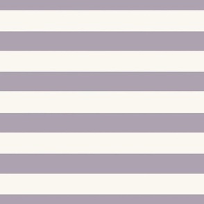 Large Scale // Halloween Horizontal Stripes on Lavender Lilac Purple
