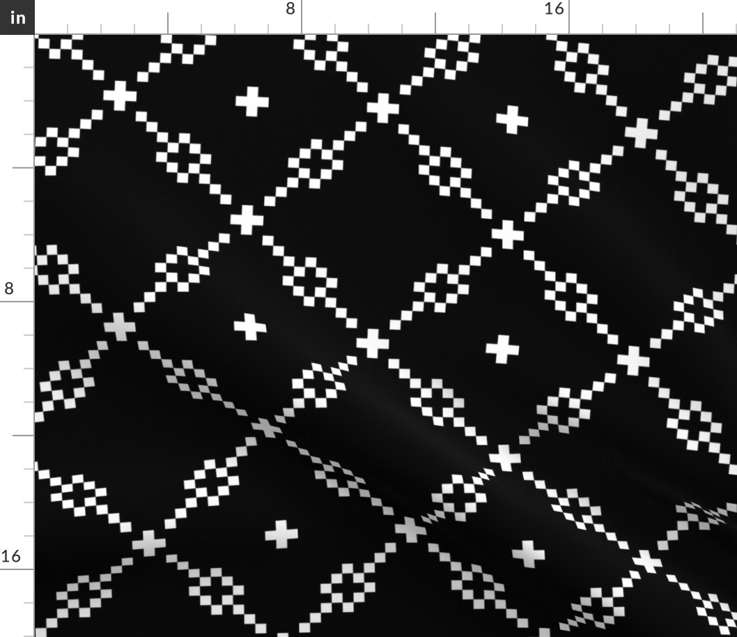 Black Checker Pattern