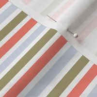 peach blue green stripes