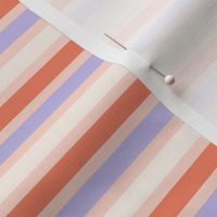 peach periwinkle pink cream stripes