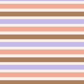 lavender pink brown cream stripes