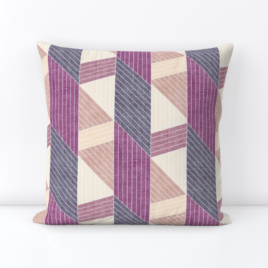 STRIPED BLOCK - PLUMMY MAUVE