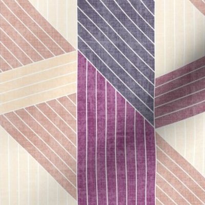 STRIPED BLOCK - PLUMMY MAUVE