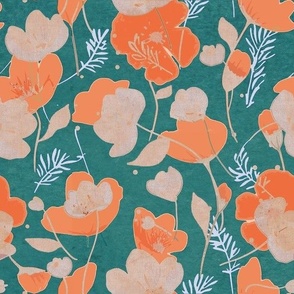 Buttercup floral pattern