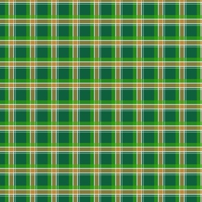 Green and Orange Plaid With a Hint of White