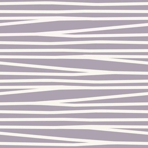 Large Scale // Halloween Mummy Stripes on Lavender Lilac Purple