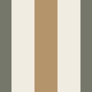 Bold Wide Thick Stripes _ Creamy White_ Limed Ash Green _ Lion Gold Yellow _ Stripe
