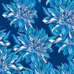 Floral blue