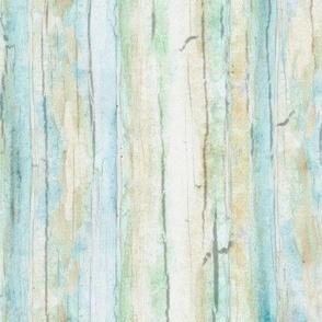 12" Coastal Driftwood Blue Aqua Gray Weathered Wood