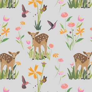 Fawn in Flowers