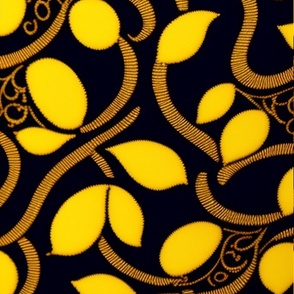 Image of African fabric with majority brown with f (2)