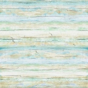 8" Coastal Driftwood Blue Aqua Gray Weathered Wood Horizontal