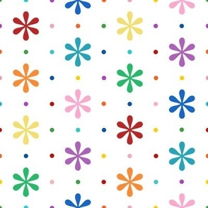 Rainbow Pinwheels and Polka Dots
