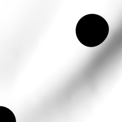 Black and White Polka Dots - 12 x 12