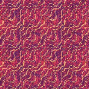 Organic Waves of Vivid Orange and Purple