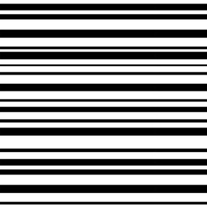 Black and White Stripes - 6 X 6