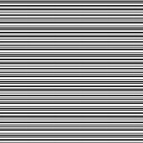 Black and White Stripes - 1.5 X 1.5