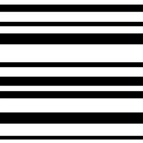 Black and White Stripes - 12 X 12