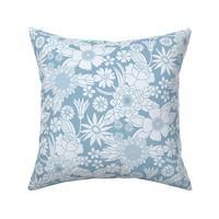 Sweet Blooms (Light Slate Blue)