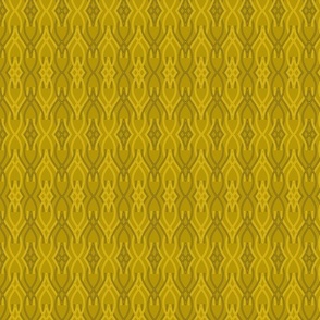 Interlocked Waves Mustard