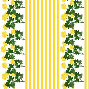 buttercups and stripes-yellow