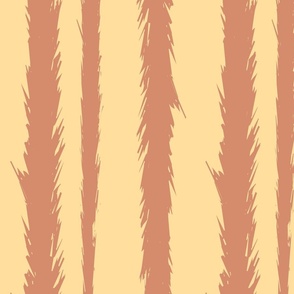 Tree Trunks Stripes  Sunset  (Yellow) - JUMBO 24X23