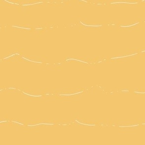 Stripes Waves Sunset (Yellow) - LARGE 11x9