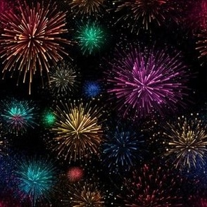 Multicolor Fireworks