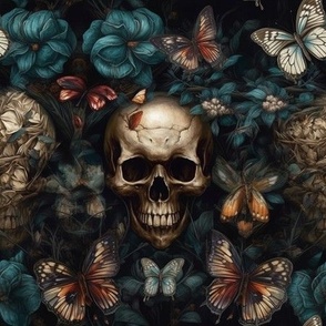 Skulls and Butterflies