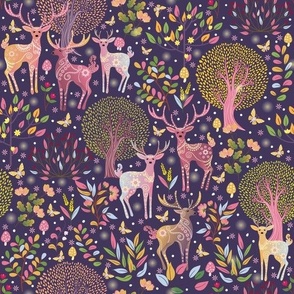Dreamy Deer - Magical Forest - small scale