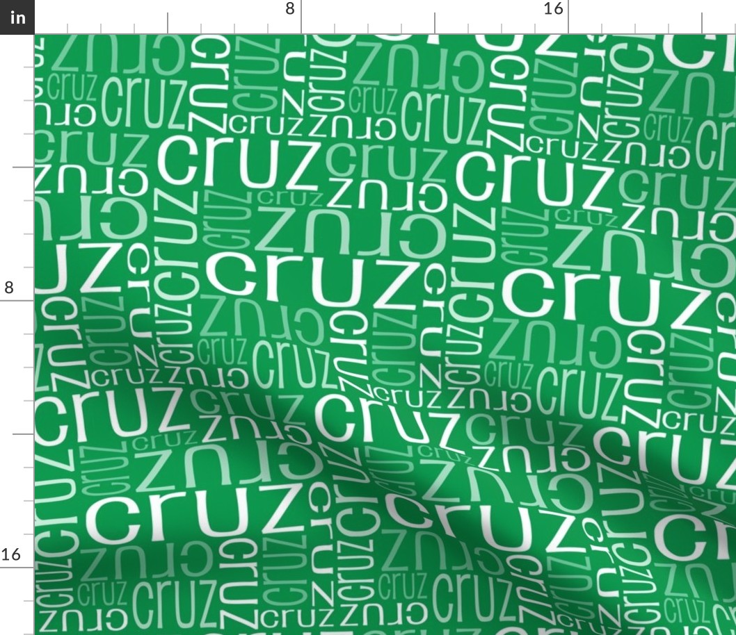 Personalised Name Fabric - Dark Green