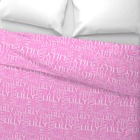 Personalised Name Fabric - Purple/Pink 8