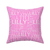 Personalised Name Fabric - Purple/Pink 8