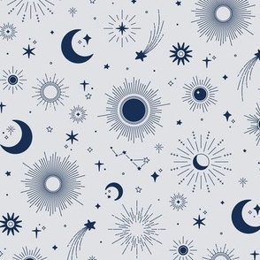 Sweet Celestial (Navy and Silver)
