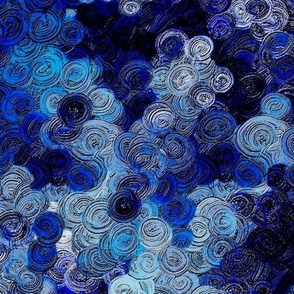 Lull to Sleep - hand-painted impasto swirls by Su_G_SuSchaefer_2023
