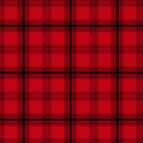 Grunge Vibes Black and Red Plaid