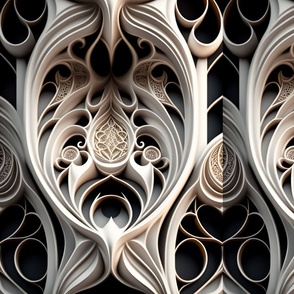 highly detailed beautiful organic molding