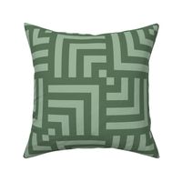 Concentric Overlapping Squares 2 in Sage Green