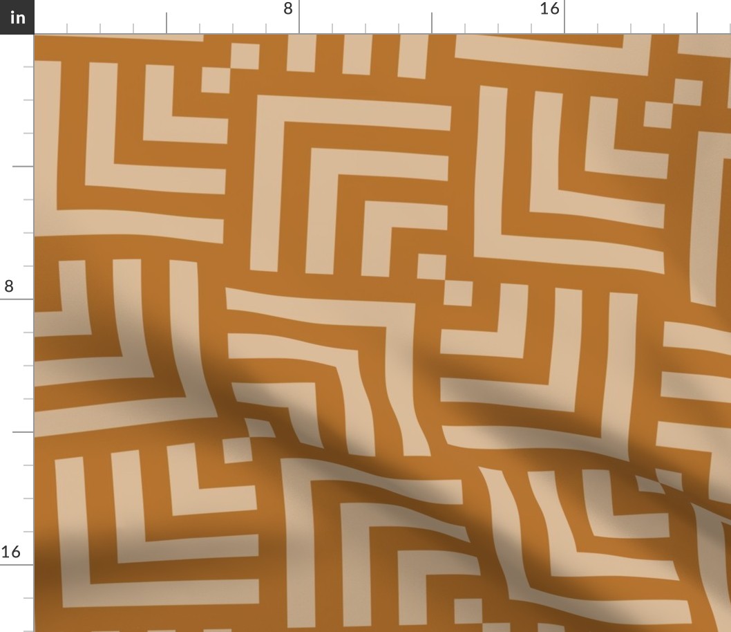 Concentric Overlapping Squares 2 in Peaches