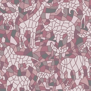 Abstract animals - Shades of Pink 2