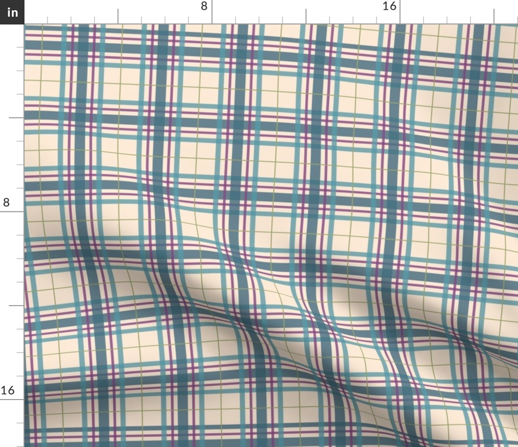 Cream tartan 