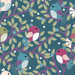 Geometric birds on the branch 