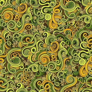 Nature swirls doodle