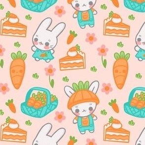 Kawaii Bunny Rabbit Carrot Farm