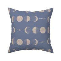 moon phases - big scale - blue