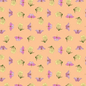 Happy Butterflies - 8x10 - great for quilts/apparel projects!