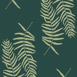 Ferns // Sap and Viridian Green// JUMBO  Scale